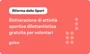 dichiarazione di attività sportiva dilettantistica gratuita