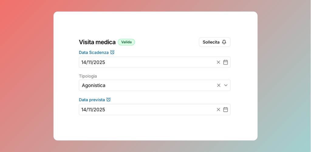 gestione delle anagrafiche tesserati