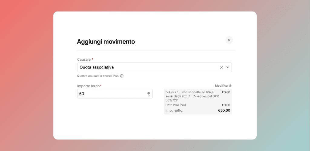 gestione delle anagrafiche tesserati